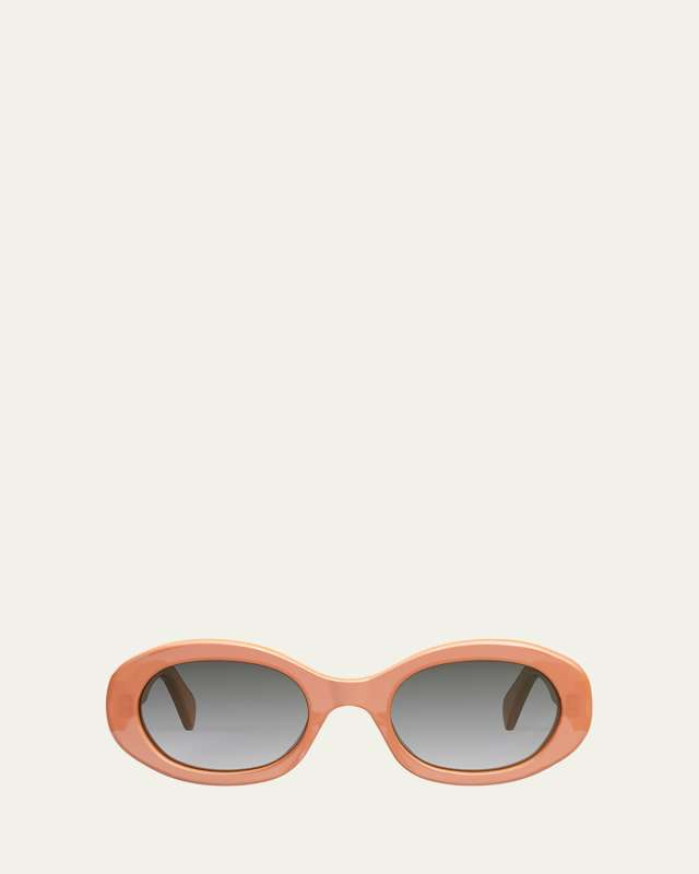 Triomphe Oval Acetate Sunglasses